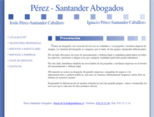 Tablet Screenshot of perezsantander.com